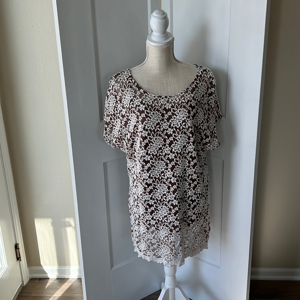 Dress Barn Top with attached tank